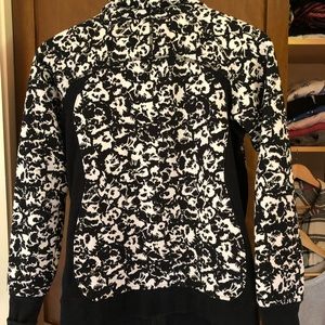 Lululemon Black and white Printed Zip sweatshirt